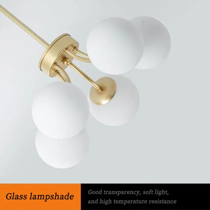lustre led nordique 	 pour éclairage intérieur suspendu - vue 5 sur 10