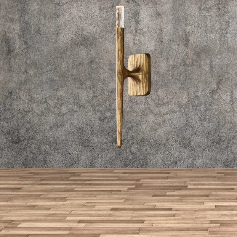 applique murale led en bronze avec cristal pour éclairage décoratif - vue 4 sur 9