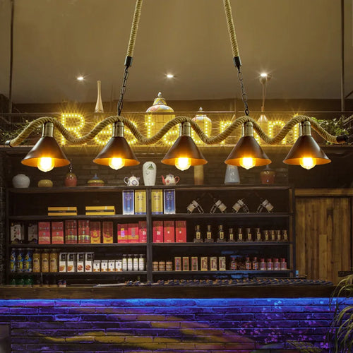 Lustre de Restaurant de Style industriel rétro - vue 3 sur 8
