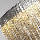 lustre suspendu à pampilles led avec intensité variable et télécommande