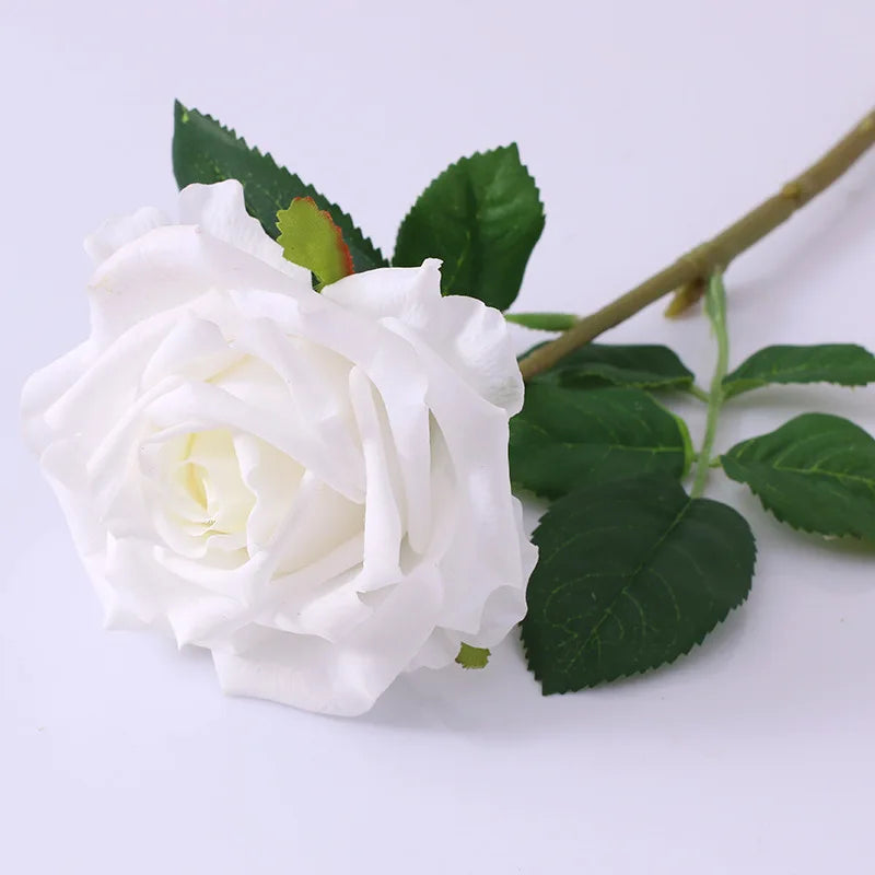 bouquet de mariée en roses artificielles haut de gamme pour mariage et cadeaux - vue 7 sur 10