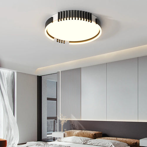 plafonnier led rectangulaire encastrable design nordique moderne - vue 6 sur 9