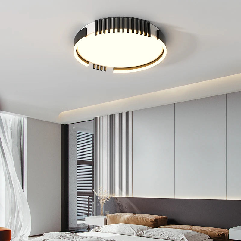 plafonnier led rectangulaire encastrable design nordique moderne - vue 6 sur 9