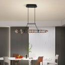 lustre led moderne en forme de haricot pour salon luxueux
