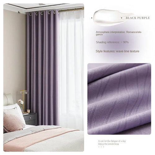 Rideau occultant style français pour salon chambre balcon - vue 19 sur 18