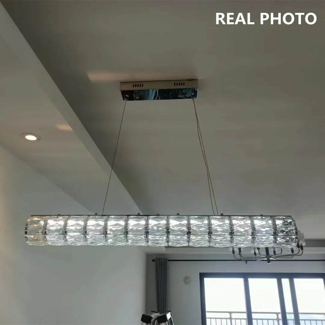 lustre moderne led en cristal k9 art décor maison - vue 5 sur 13