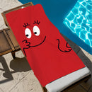 serviette de plage barbapapa cartoon sechage rapide douce