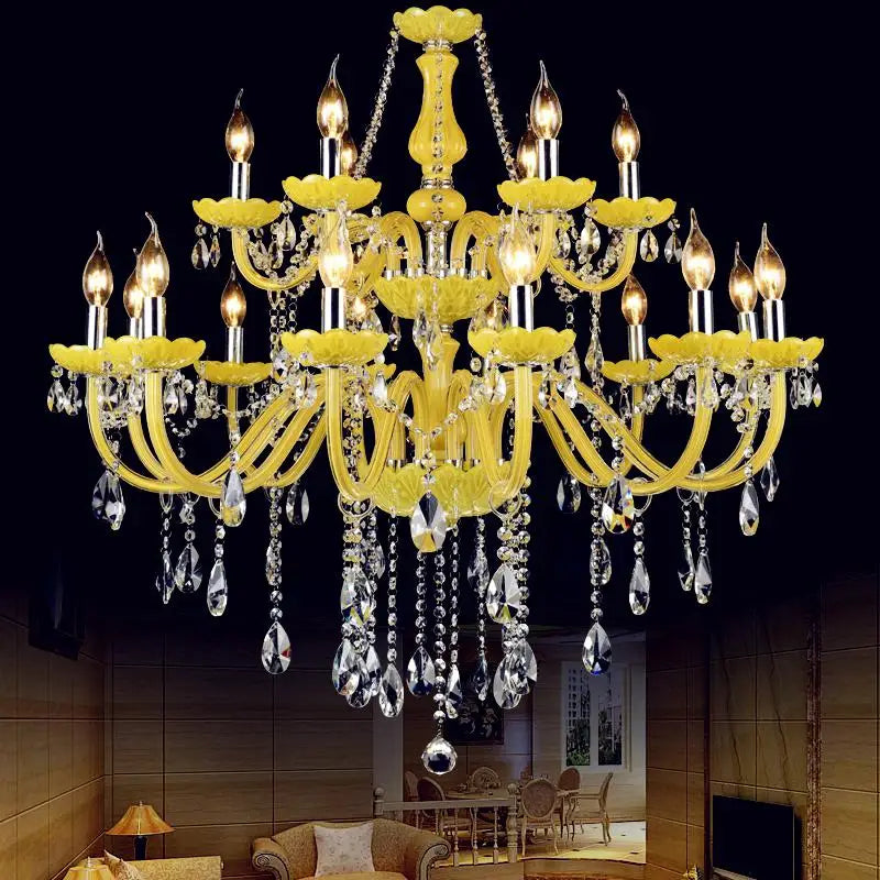 lustre en cristal fantaisie pour mariage moderne élégant - vue 9 sur 13