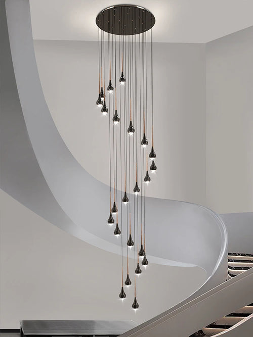 suspension moderne à led pour escalier et intérieur - vue 3 sur 16