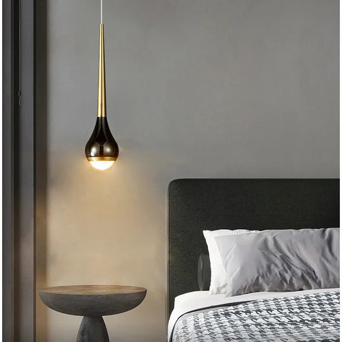 Lamp Minimalist Design Modern Pendant Light, LED Pendant Lighting For Bedroom Living Room Bathroom, Restaurant Single Hanging - vue 4 sur 7