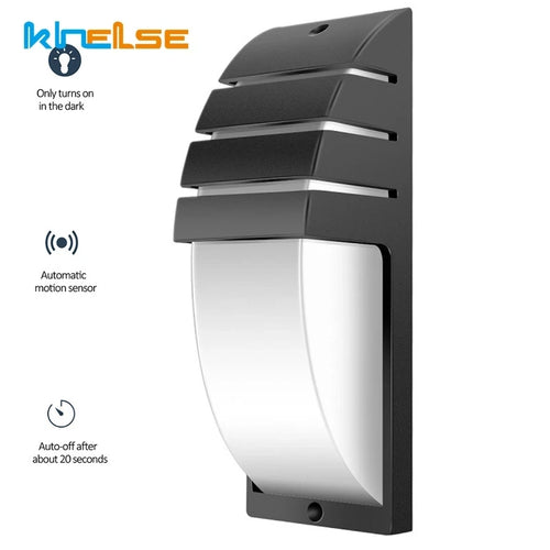 10W 18W LED Wall Light Waterproof Porch Light Modern LED Wall Lamp Radar Motion Sensor Courtyard Garden Outdoor Light AC90~260V - vue 3 sur 8
