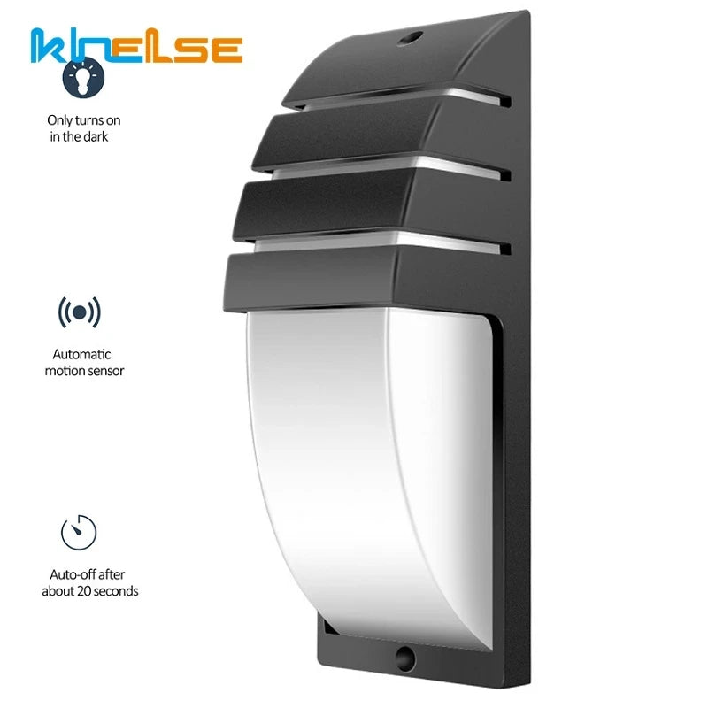 10W 18W LED Wall Light Waterproof Porch Light Modern LED Wall Lamp Radar Motion Sensor Courtyard Garden Outdoor Light AC90~260V - vue 2 sur 8