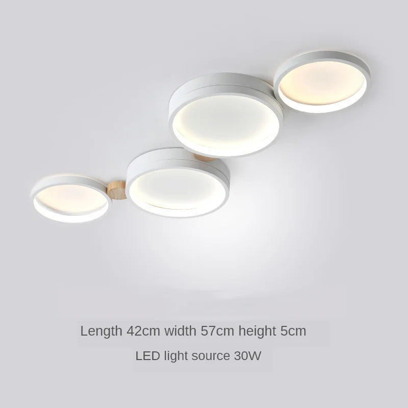 plafonnier moderne en bois avec éclairage led intérieur - vue 21 sur 36