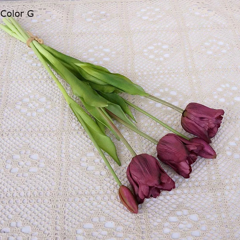 grandes tulipes baroques en silicone décoration de luxe pour événements - vue 12 sur 15