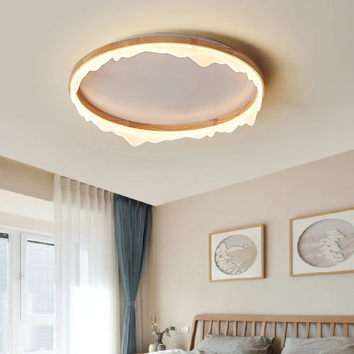 plafonnier led style japonais pour entrée et couloir - vue 2 sur 14