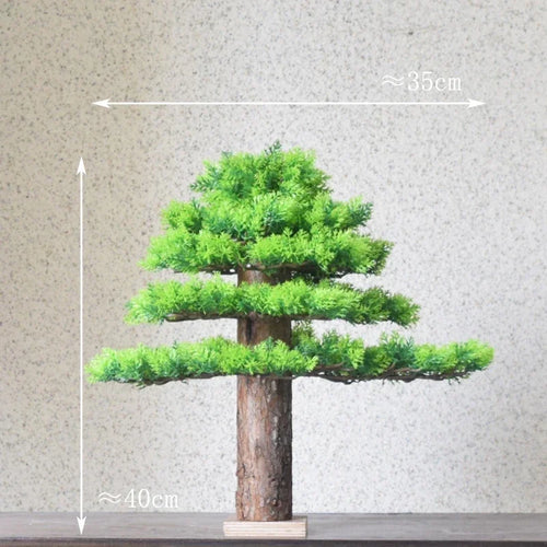 décoration intérieure faux arbre bonsaï style chinois pour intérieur et extérieur - vue 12 sur 22