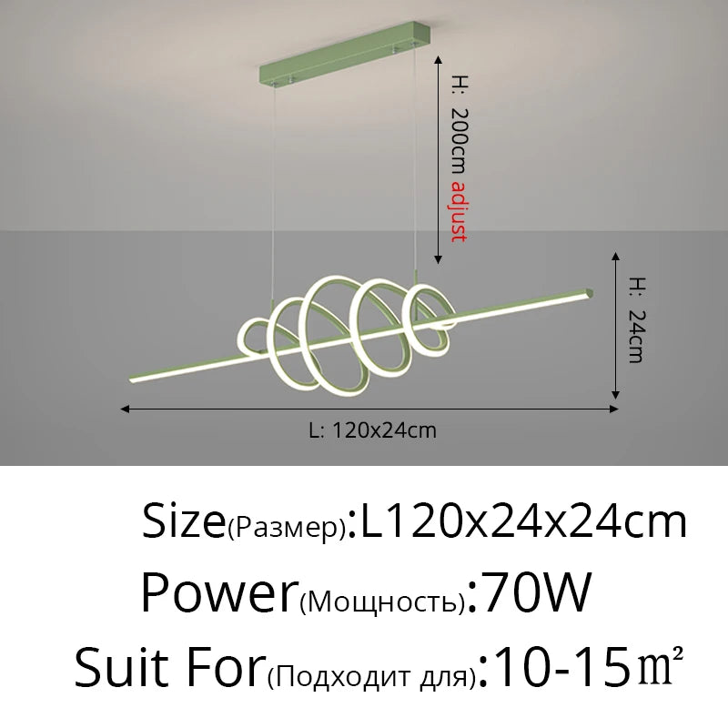 lustre moderne en led pour un éclairage élégant intérieur - vue 16 sur 18
