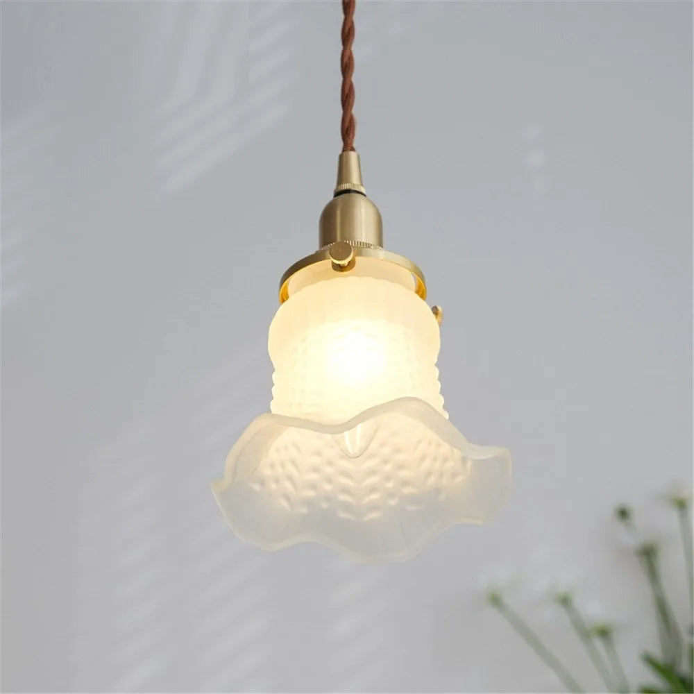 lustre loft suspension verre nordique rétro suspensions luminaire - vue 5 sur 8