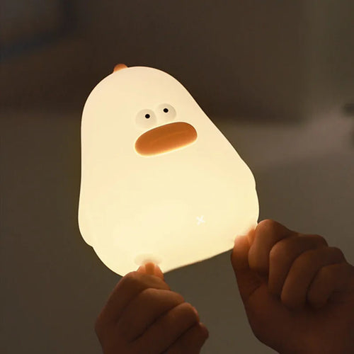 veilleuse silicone poulet tapotement usb pour enfant cadeau - vue 4 sur 5