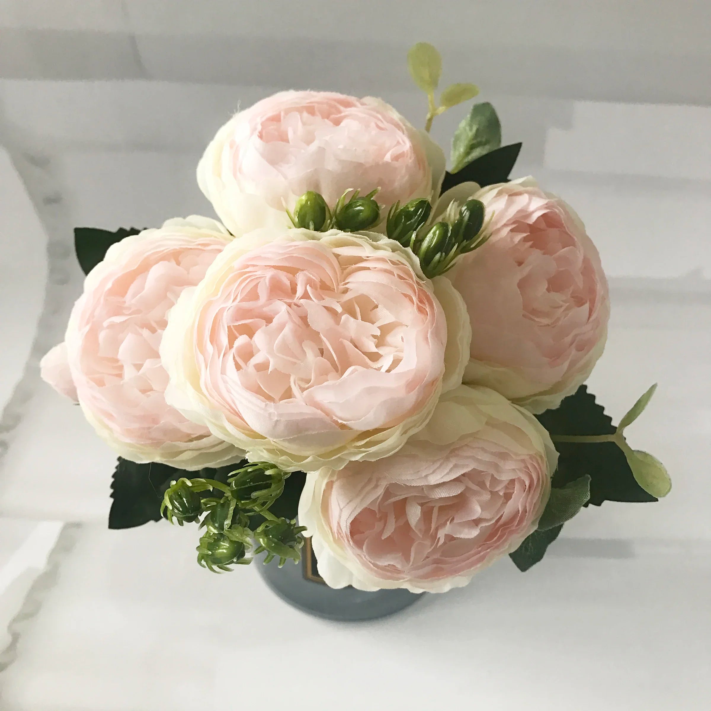 bouquet de pivoines artificielles pour décoration de mariage intérieur - vue 11 sur 17
