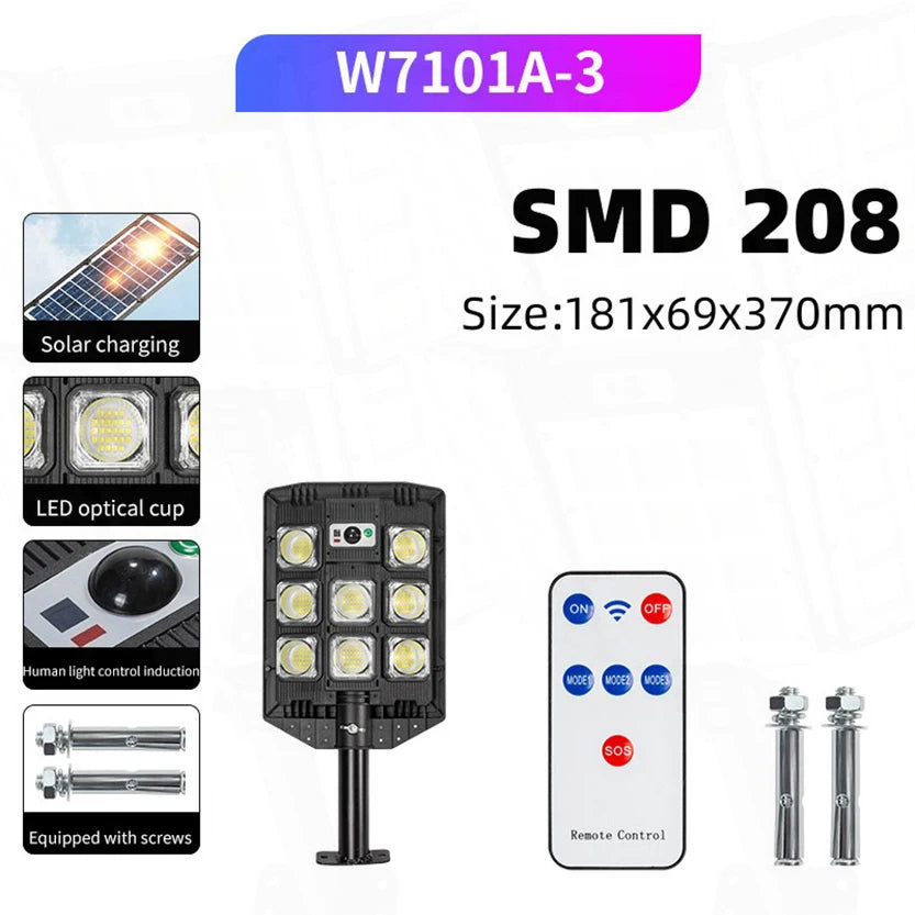 20000W Split Solar Street Light Outdoor Aluminum Solar Street Light Garden Sunlight House Remote Control Waterproof Wall Lamp - vue 34 sur 41