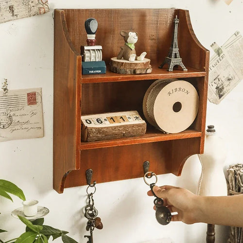 porte-clés mural décoratif avec crochet pratique pour clés - vue 4 sur 15