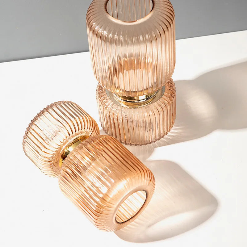 vase en verre transparent pour fleurs et décoration hydroponique - vue 4 sur 10