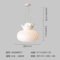 lustre créatif lumière chaude design moderne pour chambre fille