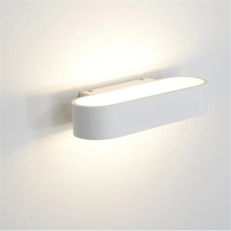 Aluminum LED Wall Lamp, Modern and Minimalist Indoor Lighting, Bedside Decorative Lamp, Corridor Wall Lamp, 12W - vue 4 sur 8