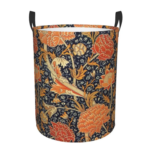 panier à linge pliable floral pour rangement jouets bébé - vue 31 sur 30
