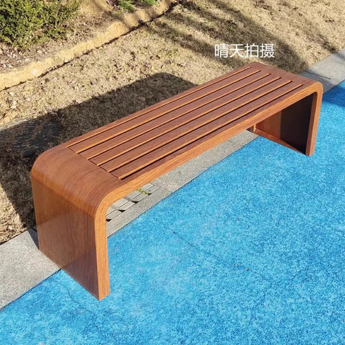 parc extérieur avec banc pour espaces publics et loisirs - vue 2 sur 7
