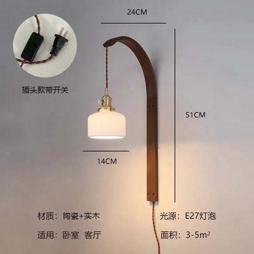 applique murale en bois à led pour décoration intérieure - vue 9 sur 11