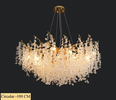 lustre vintage en verre craquelé pour décoration intérieure à led