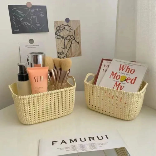 panier en rotin éco responsable pour rangement maison - vue 4 sur 6