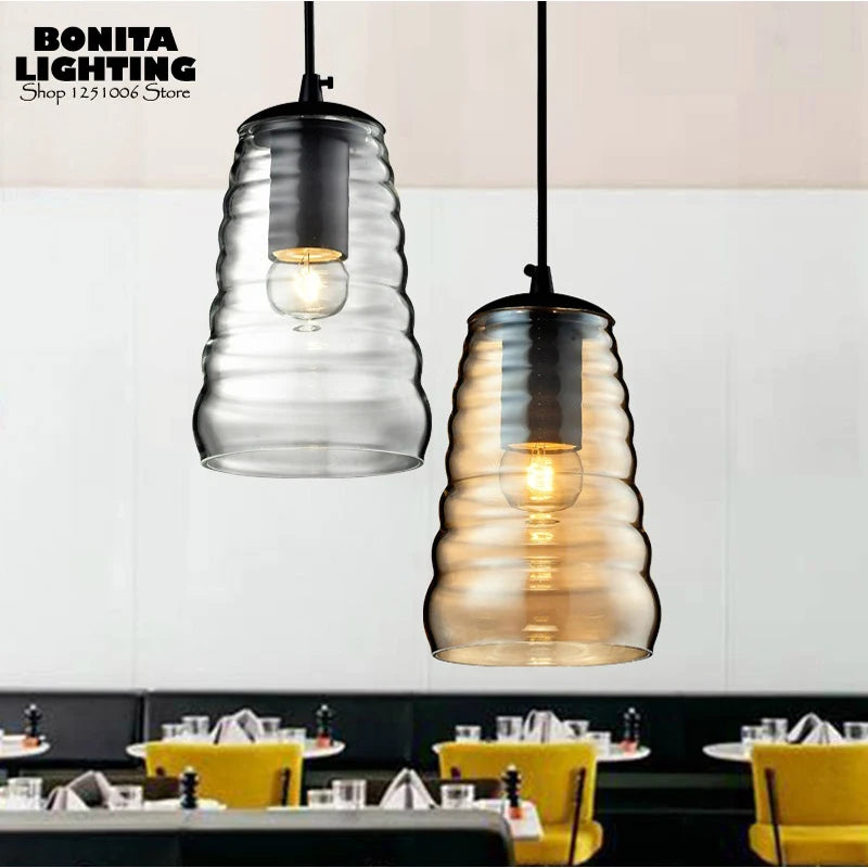 suspension moderne en verre transparent pour intérieur - vue 8 sur 11