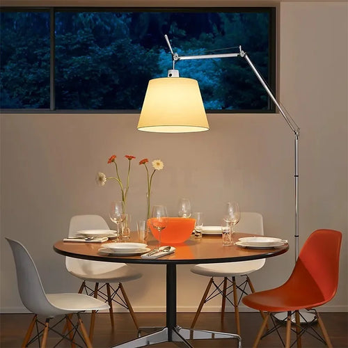 lampe de bureau pliante style industriel avec bras long - vue 6 sur 7