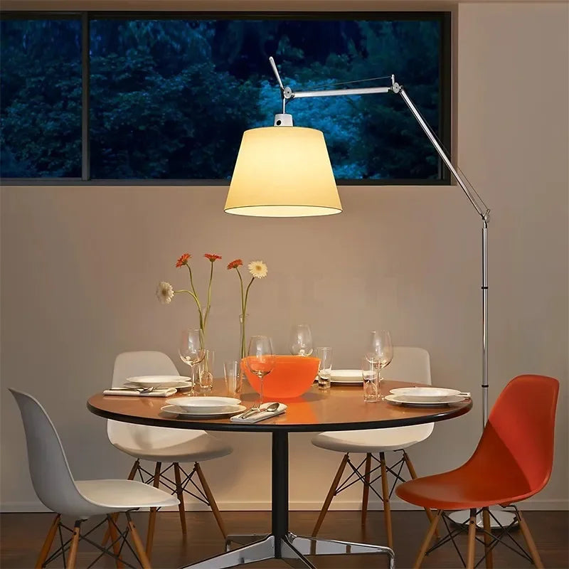 lampe de bureau pliante style industriel avec bras long - vue 6 sur 7