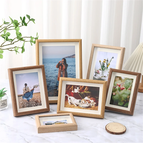 cadre photo en bois pour portraits famille mariage et voyage - vue 2 sur 9