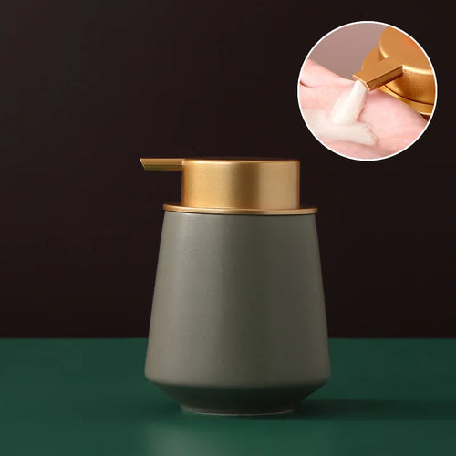 distributeur de savon portable en céramique 400 ml pour soins personnels - vue 10 sur 30
