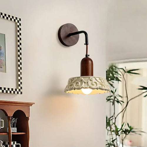 applique murale nordique en bois rétro pour décoration intérieure - vue 2 sur 7