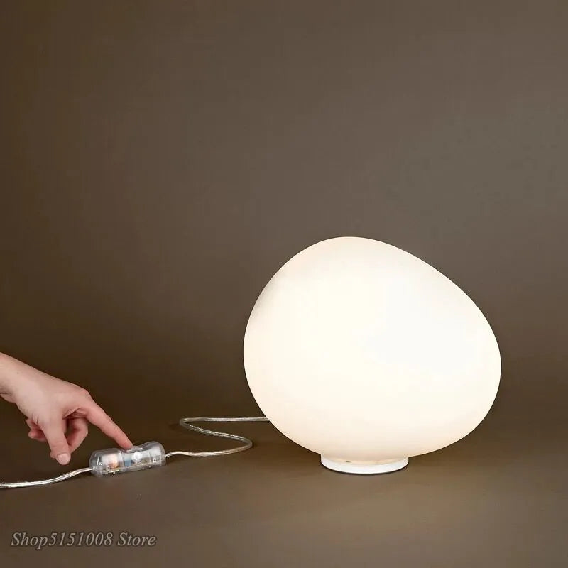 lampe de bureau moderne en verre design créatif décoratif nordique - vue 3 sur 6