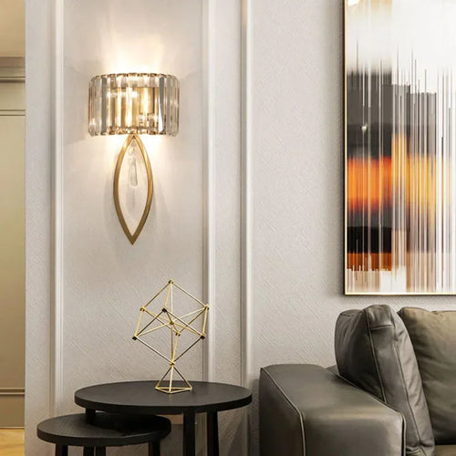applique murale led post-moderne de luxe en cristal simple - vue 5 sur 13