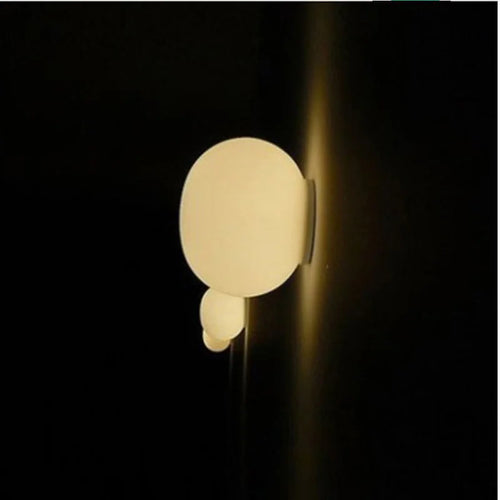 plafonnier sphérique simple applique intérieure en verre - vue 2 sur 13