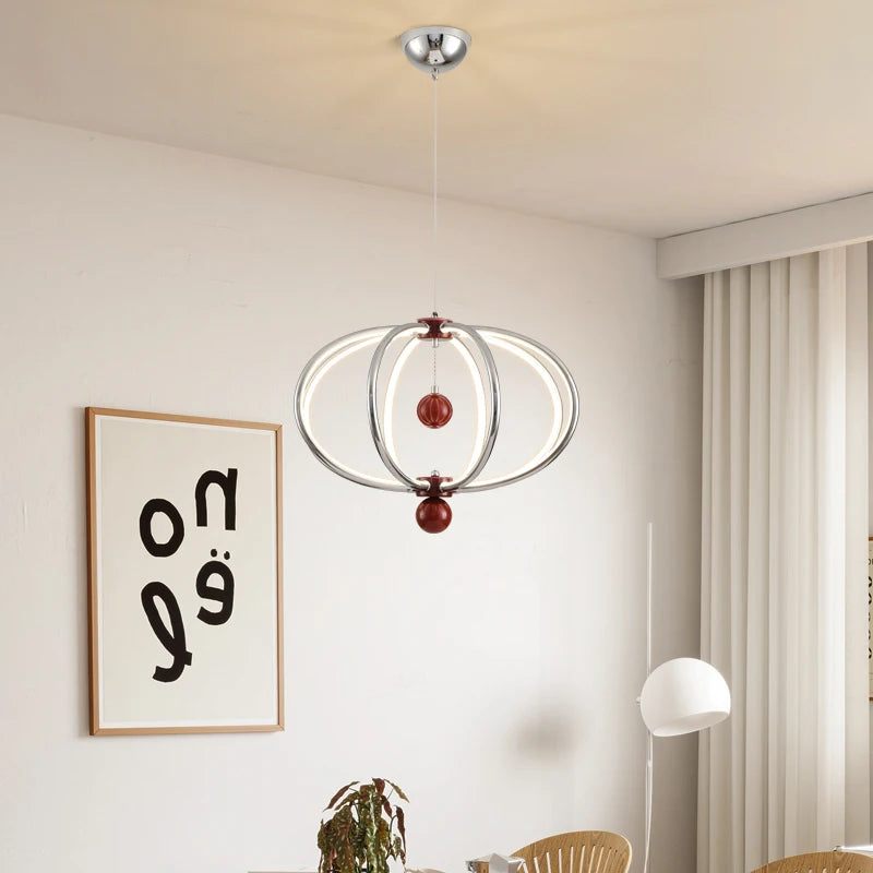 lustre led suspendu pour décoration intérieure et éclairage moderne - vue 4 sur 9