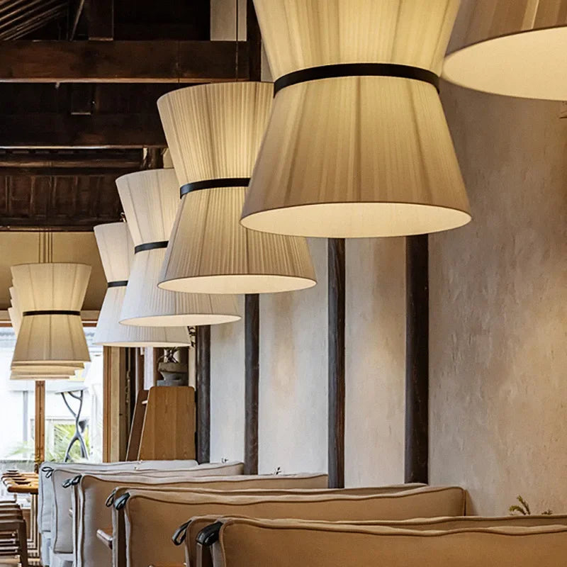 suspension moderne en tissu pour éclairage intérieur décoratif - vue 4 sur 15