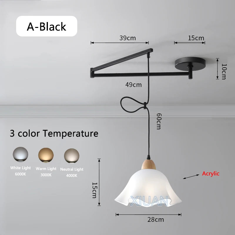 lustre led avec bras réglable pour bar et restaurant - vue 15 sur 25