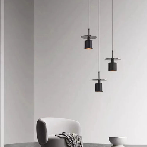 suspension en laiton noir avec cordon réglable pour intérieur - vue 2 sur 6