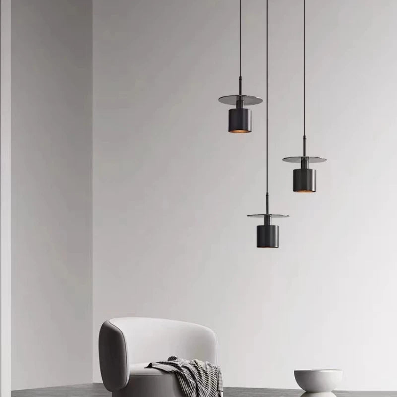 suspension LED en laiton avec cordon réglable pour bar - vue 1 sur 6