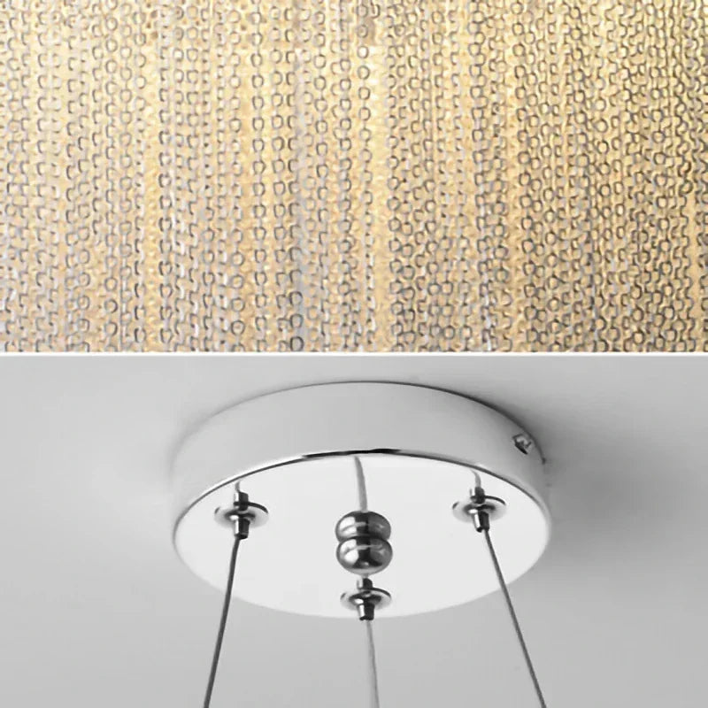 lustre de luxe à pampilles pour intérieur moderne et élégant - vue 6 sur 7
