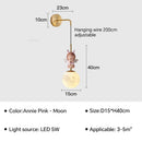 applique murale led design lune et planète pour décoration intérieure